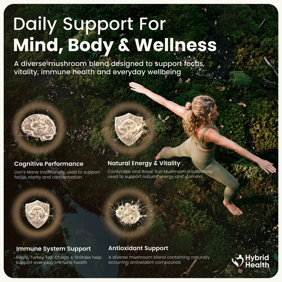 12-in-1 Mushroom Gummies Hybrid Health