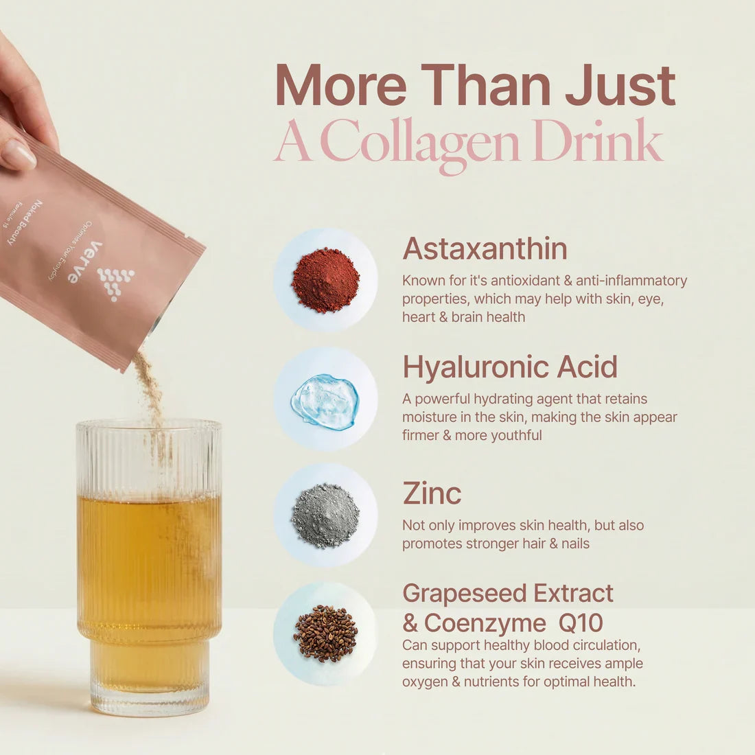 Verve Naked Beauty - Collagen, Hyaluronic Acid & Retinol Superblend