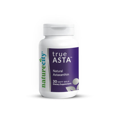 NatureCity TrueAsta 6mg Astaxanthin with AstaReal | Eye, Skin & Joint Support | 30 Soft Gels