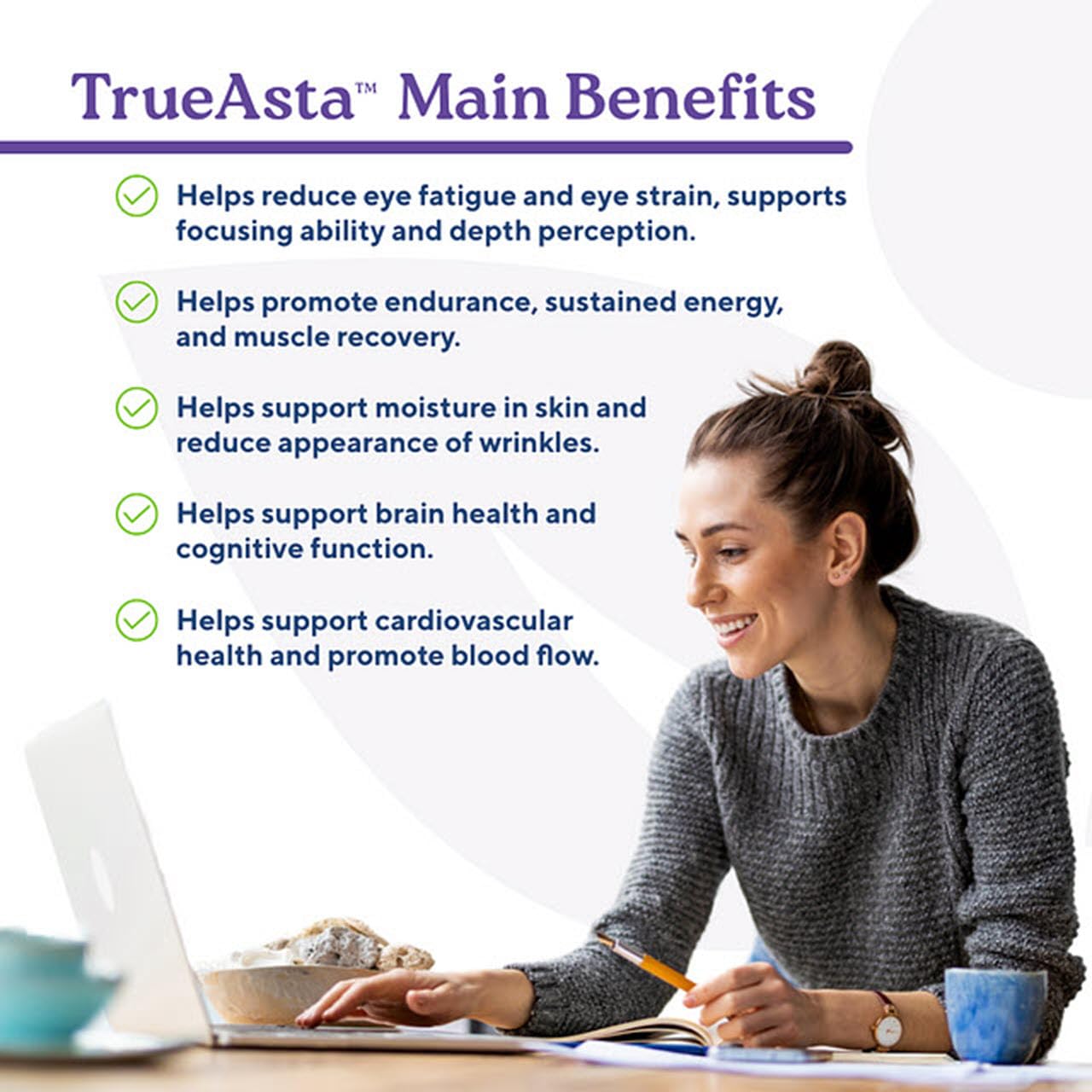 NatureCity TrueAsta 6mg Astaxanthin with AstaReal | Eye, Skin & Joint Support | 30 Soft Gels