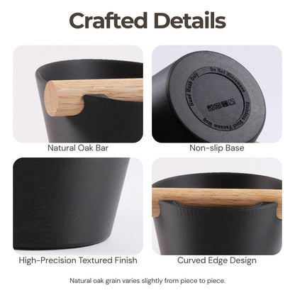 Nordic Espresso Knock Box with Oak Bar KNOCDIC®