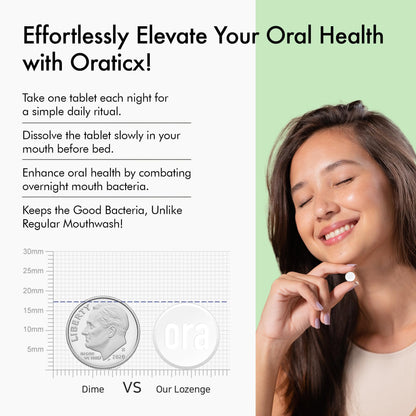 OraTicx Oral Probiotics Green Breath - Mint Lozenges, 8B CFU, 2-Pack