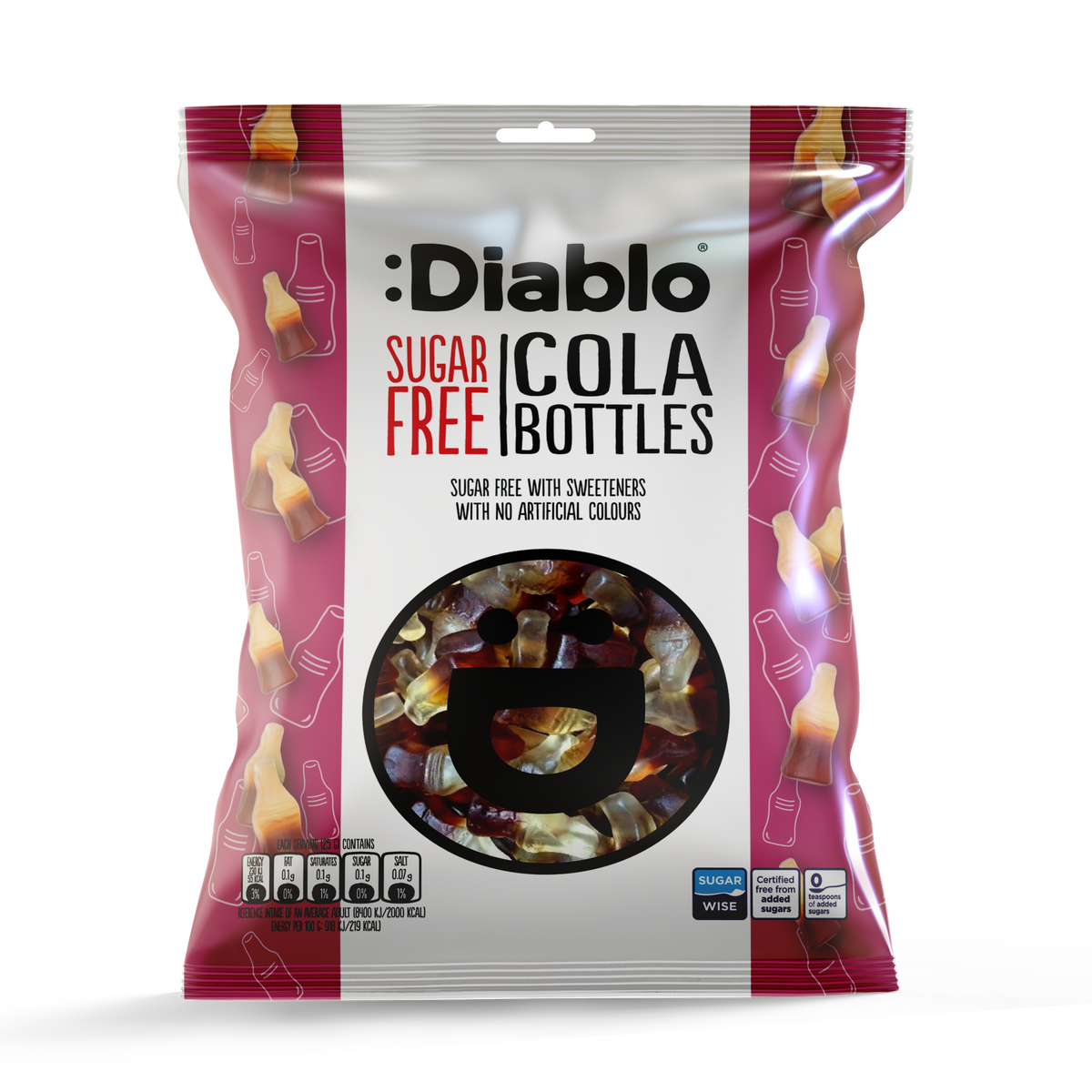 Cola Bottles (75g) Diablo Sugar Free