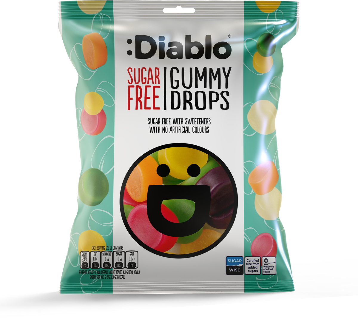 Gummy Drops (75g) Diablo Sugar Free