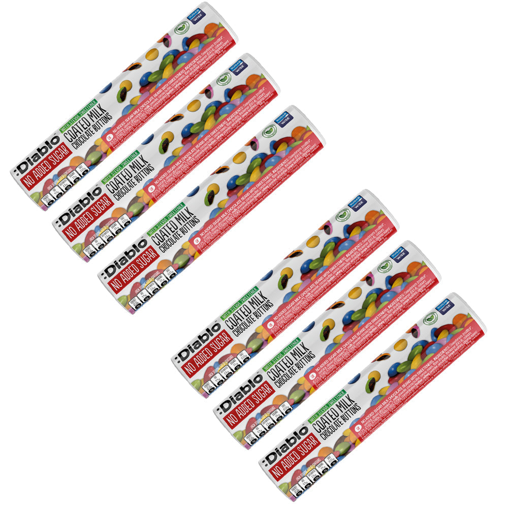 No Added Sugar Coated Milk Chocolate Buttons (22g) Diablo Sugar Free