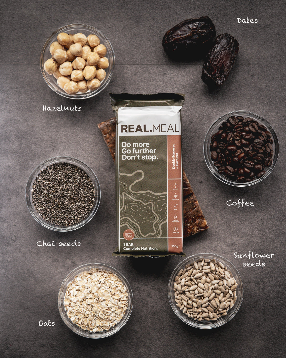 Adventure Pack : 4 Bars 1 of Each Flavour Real Meal