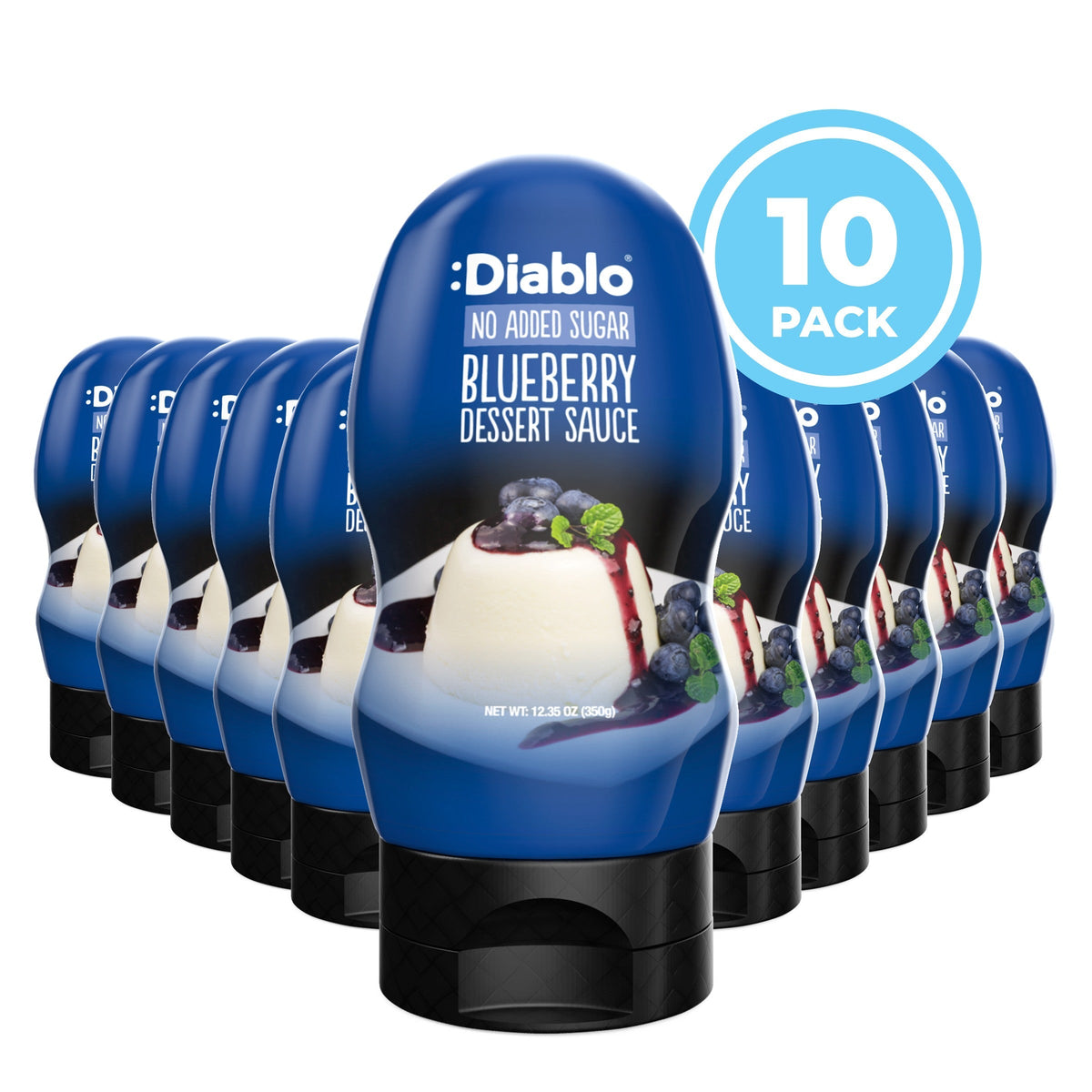 No Added Sugar Blueberry Dessert Topping (350g) Diablo Sugar Free