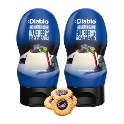 No Added Sugar Blueberry Dessert Topping (350g) Diablo Sugar Free