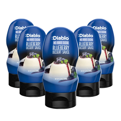 No Added Sugar Blueberry Dessert Topping (350g) Diablo Sugar Free