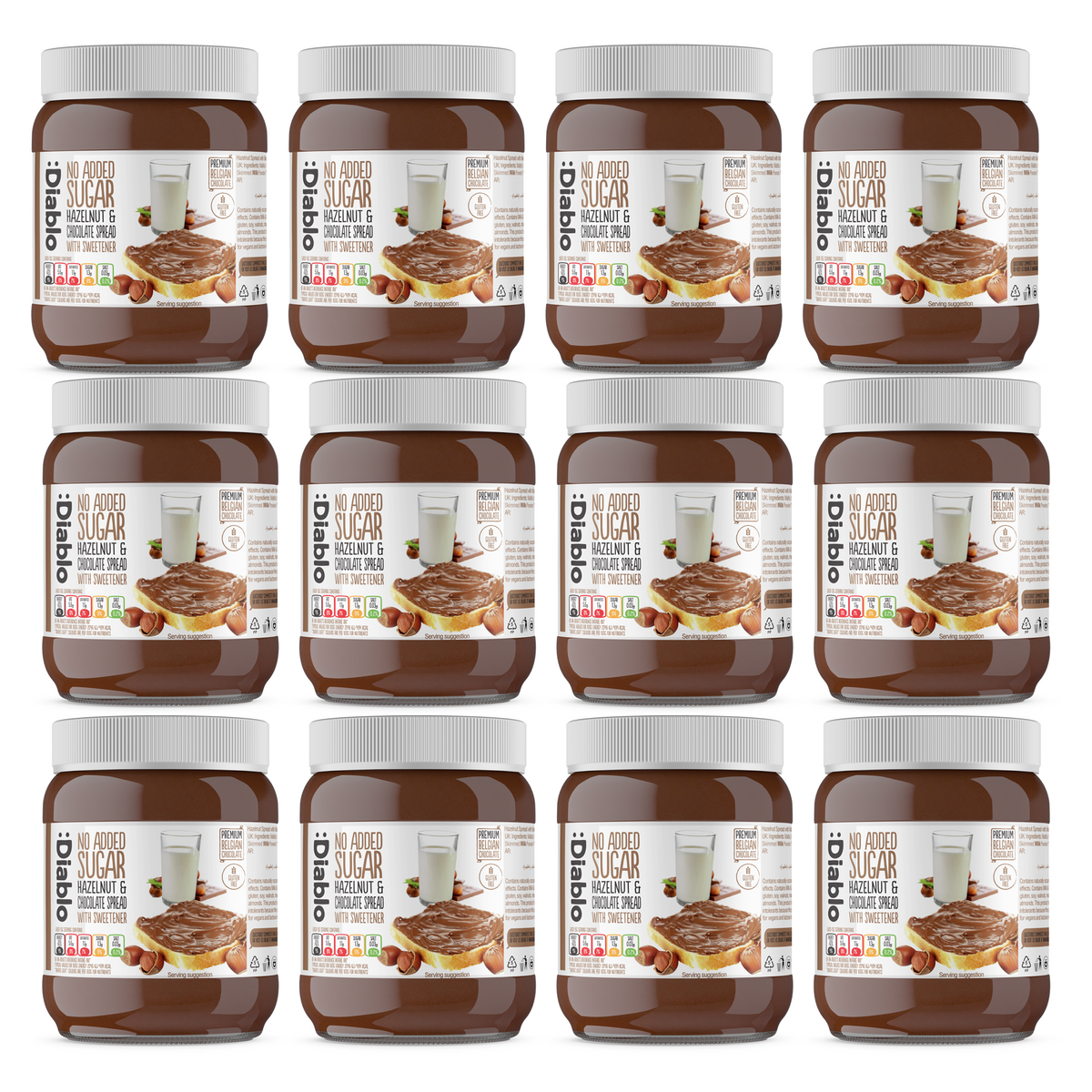 No Added Sugar Hazelnut Chocolate Spread Diablo Sugar Free