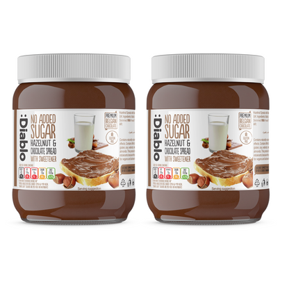 No Added Sugar Hazelnut Chocolate Spread Diablo Sugar Free