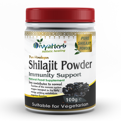 DivyaHerb Shilajit Powder 100 gram - Daily Vitality Support