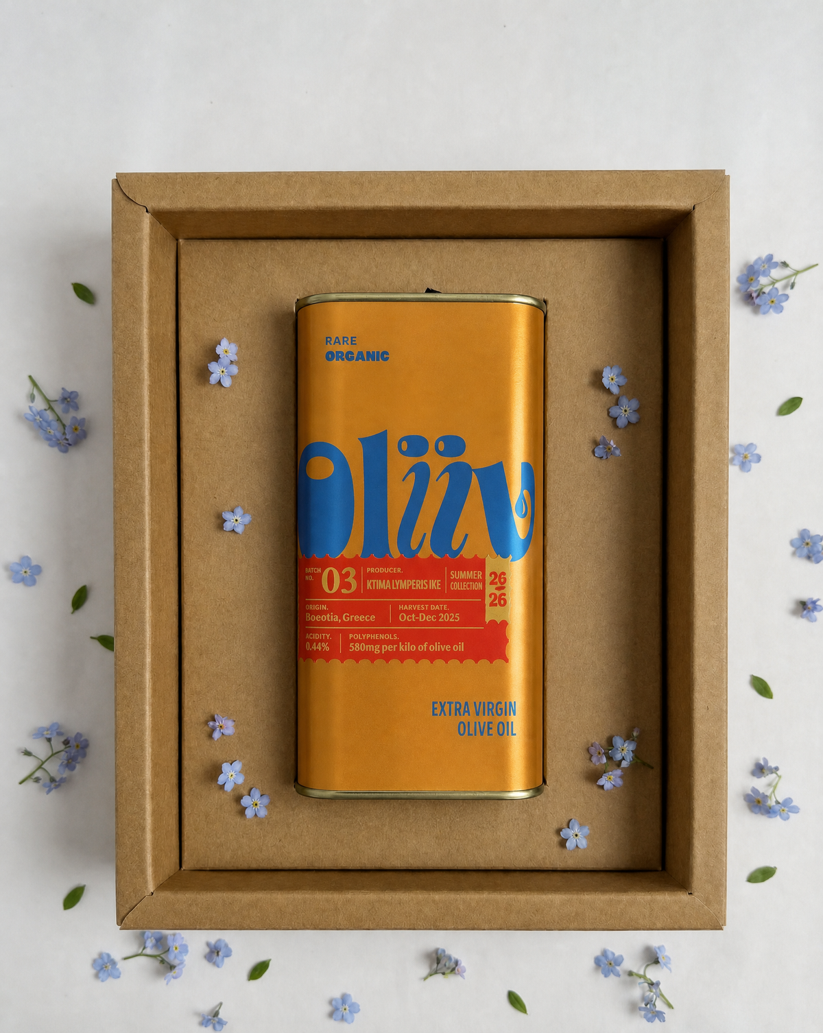 Oliiv - High-Polyphenol Organic EVOO Summer '26 - Greek Oliiv 500ml Oliiv Ltd