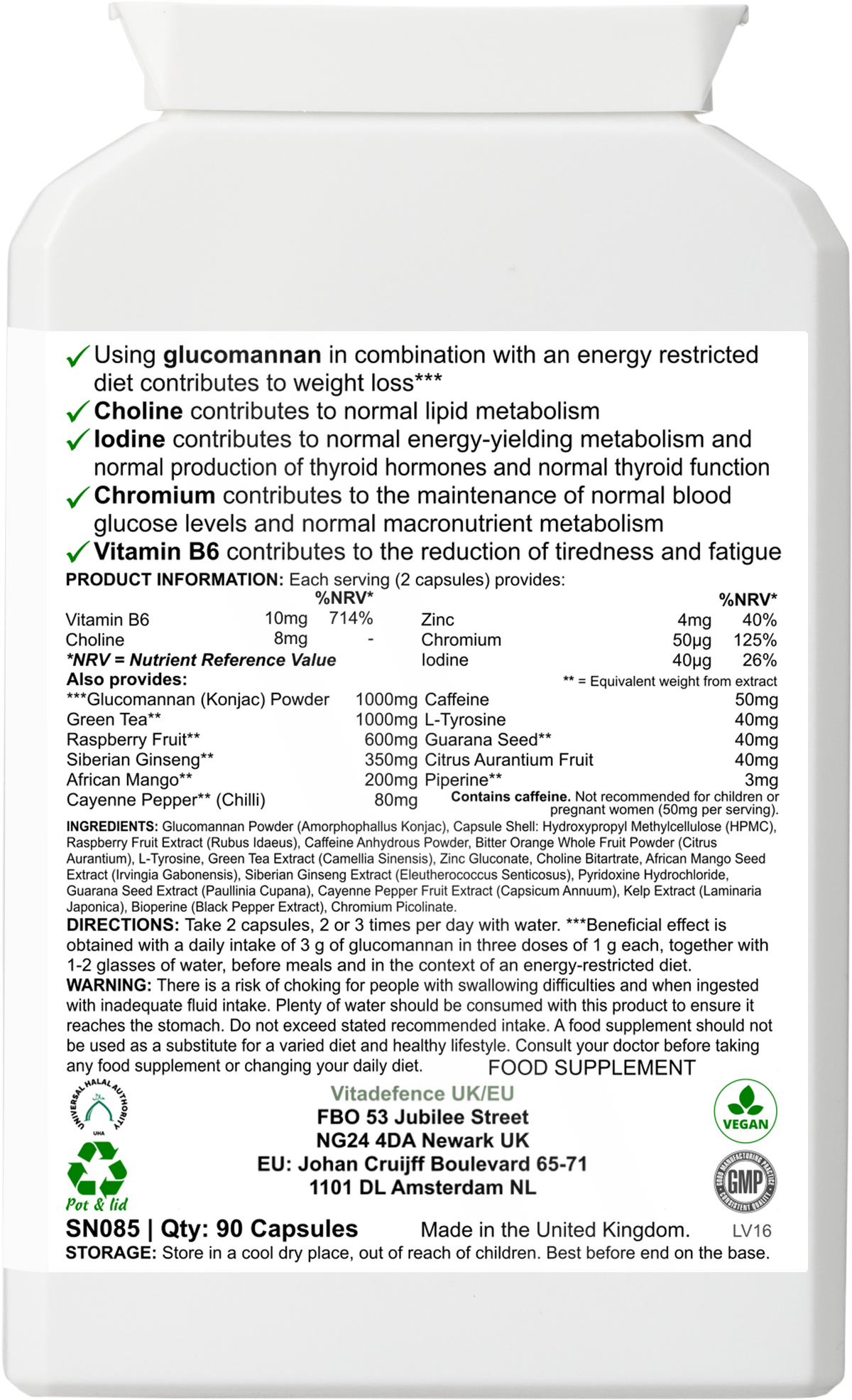 Glucomannan Multi Vitadefence®