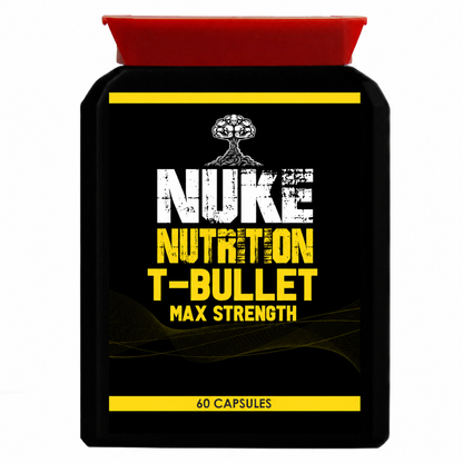 T Bullets Testosterone Booster for Men Original Extreme Anabolic Test Support Supplement - Nuke Nutrition