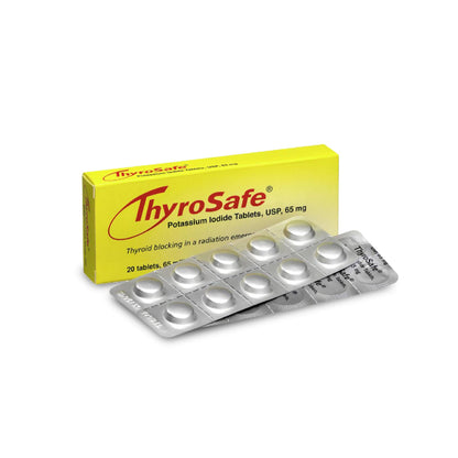 ThyroSafe 65mg Potassium Iodide Tablets (20 Pack) – Thyroid Radiation Protection