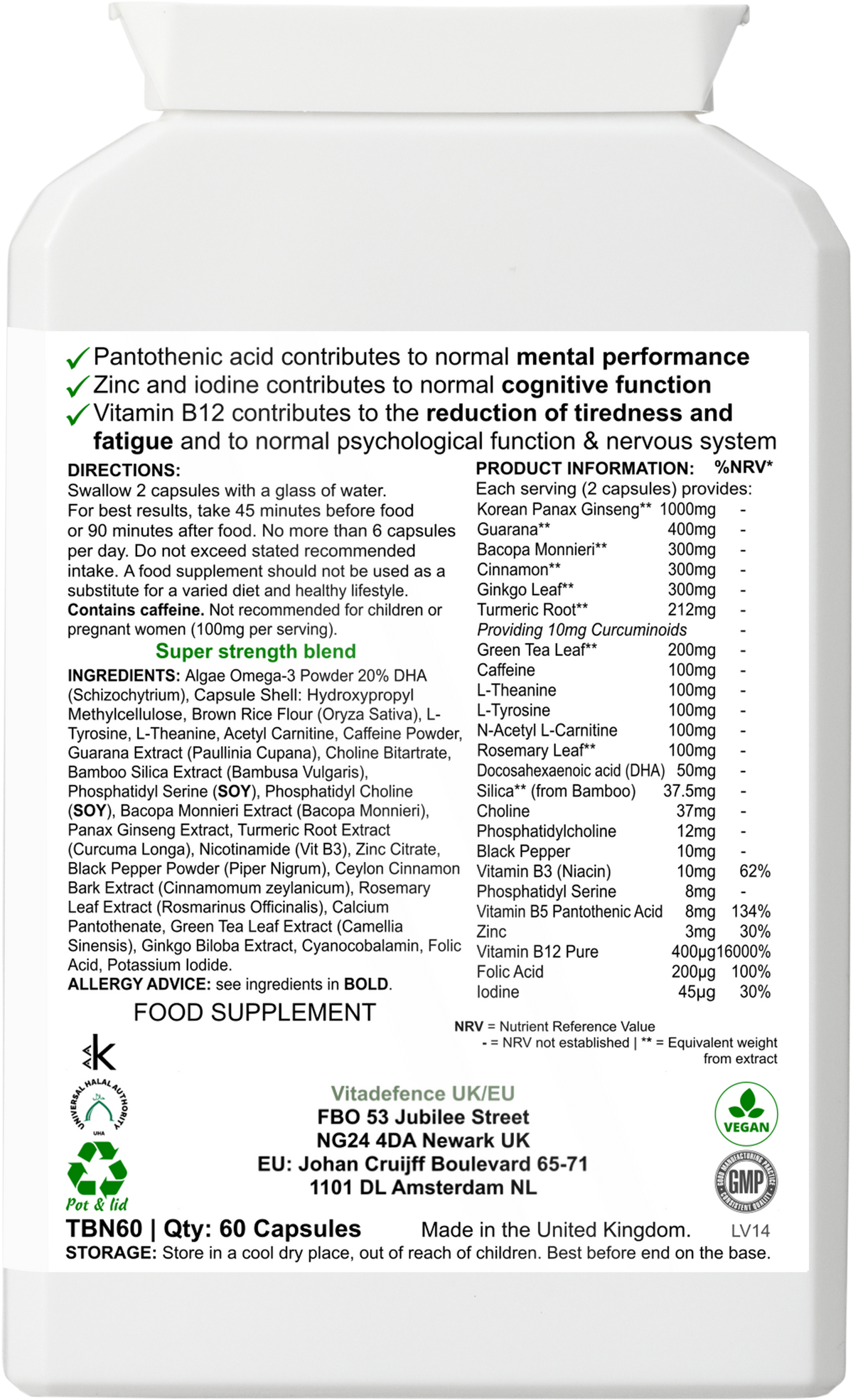 Panax Ginseng Multi Vitadefence®