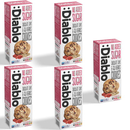 No Added Sugar Chocolate Chip & Goji Berry Cookies (135g) Diablo Sugar Free