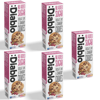 No Added Sugar Chocolate Chip & Cranberry Cookies (135g) Diablo Sugar Free