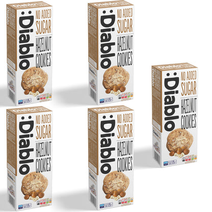 No Added Sugar Hazelnut Cookies (135g) Diablo Sugar Free