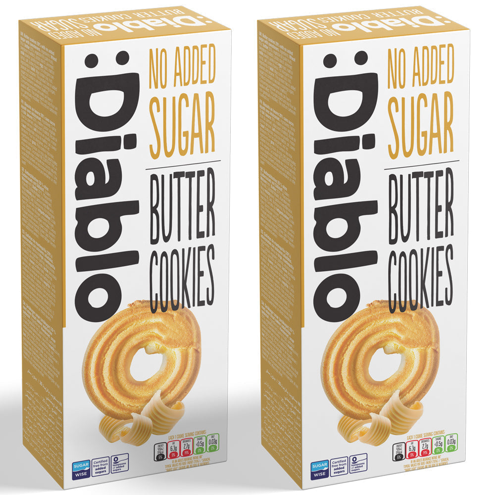 No Added Sugar Butter Cookies (135g) Diablo Sugar Free