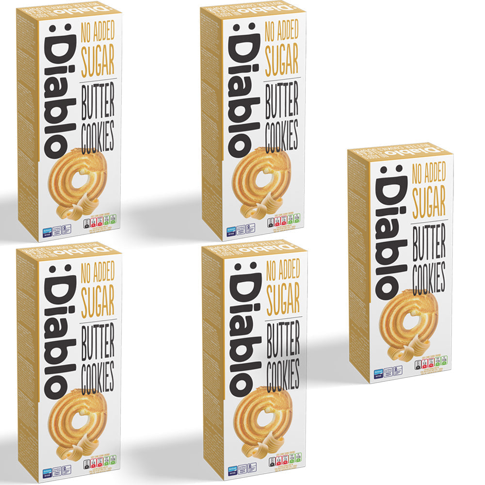 No Added Sugar Butter Cookies (135g) Diablo Sugar Free