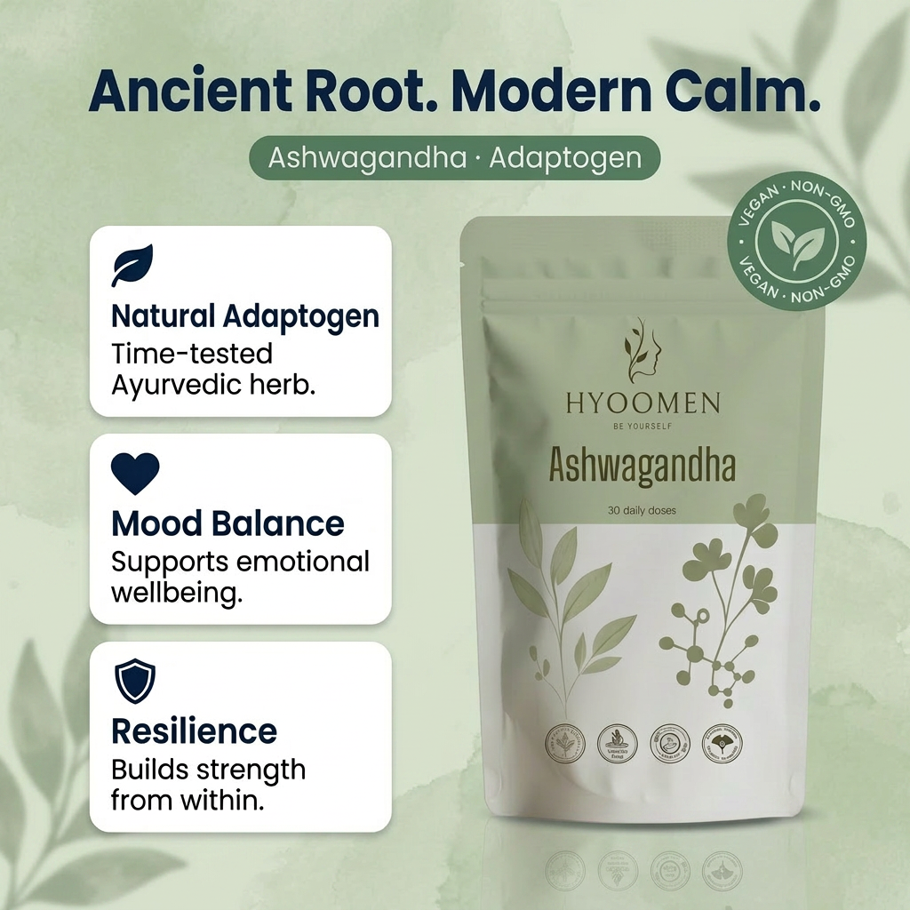 KSM-66 Ashwagandha 500mg Capsules Hyoomen