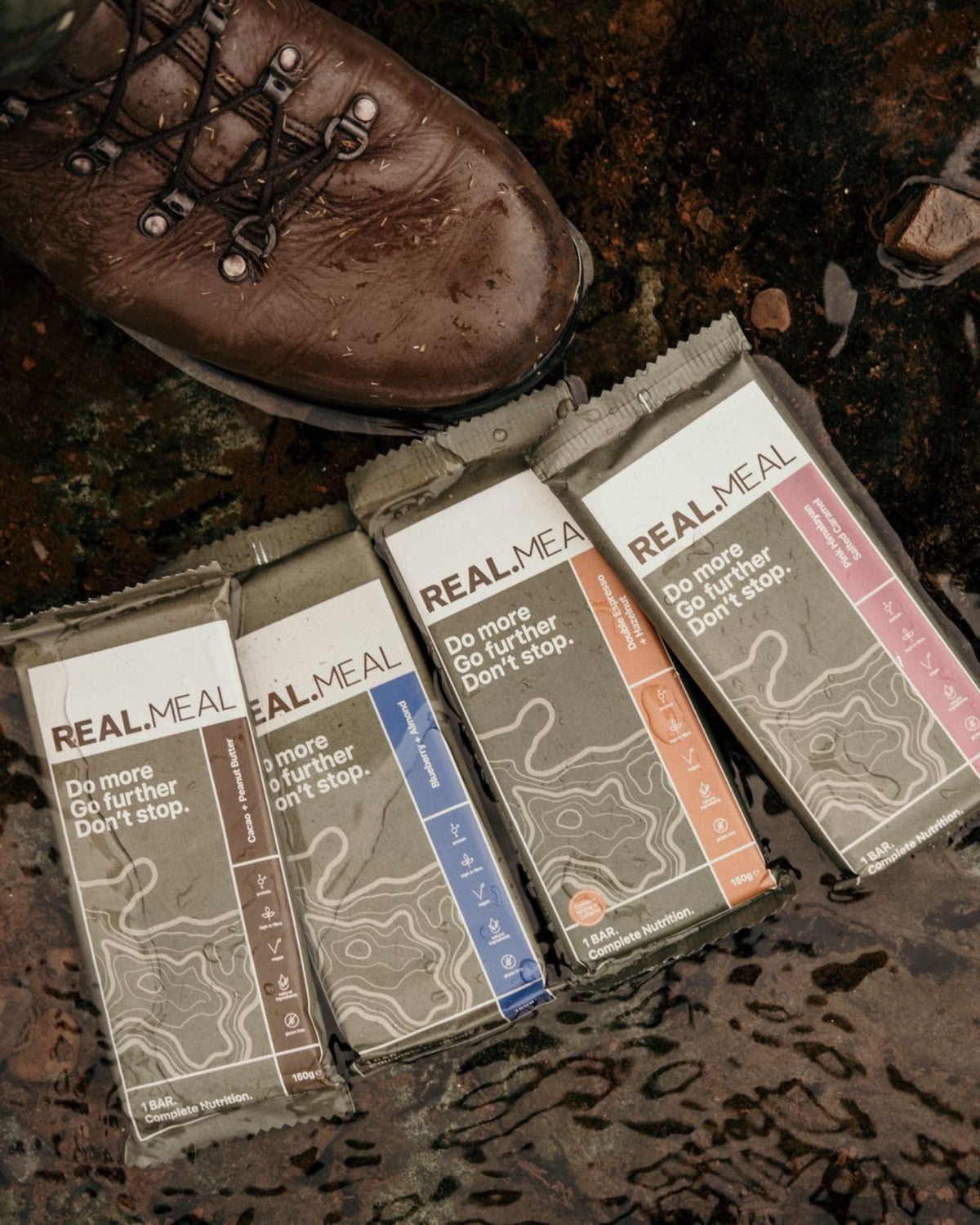 Adventure Pack : 4 Bars 1 of Each Flavour Real Meal
