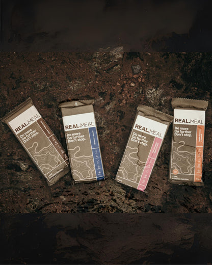 Endurance Pack : 8 Bars 2 of Each Flavour Real Meal