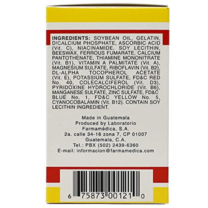 Vital Fuerte Vitamins & Minerals Supplement – 30 Capsules