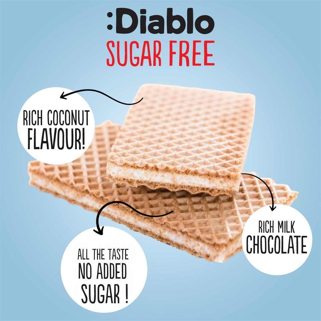 No Added Sugar Coconut Cream Flavoured Wafer (150g) Diablo Sugar Free