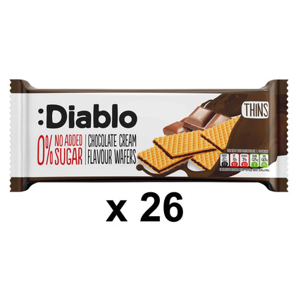 No Added Sugar Chocolate Cream Flavoured Wafer (150g) Diablo Sugar Free