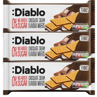 No Added Sugar Chocolate Cream Flavoured Wafer (150g) Diablo Sugar Free