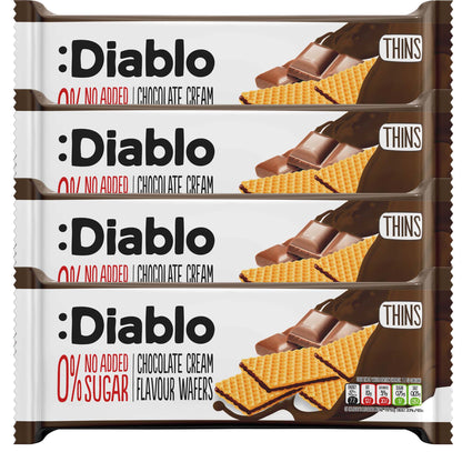 No Added Sugar Chocolate Cream Flavoured Wafer (150g) Diablo Sugar Free