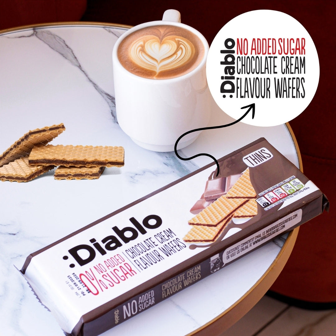 No Added Sugar Chocolate Cream Flavoured Wafer (150g) Diablo Sugar Free