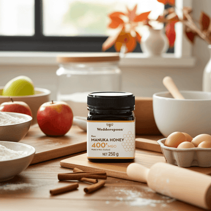Wedderspoon Raw Manuka Honey 400 MGO – 250g Natural Health World UK