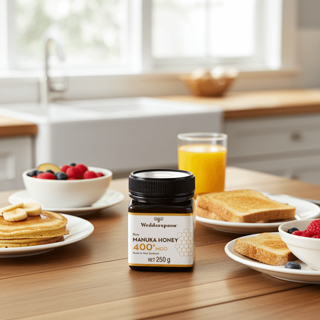 Wedderspoon Raw Manuka Honey 400 MGO – 250g Natural Health World UK