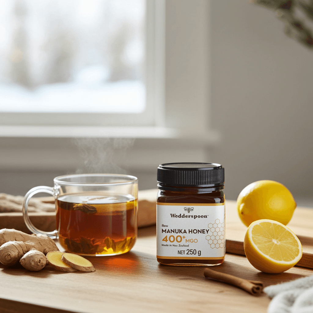 Wedderspoon Raw Manuka Honey 400 MGO – 250g Natural Health World UK