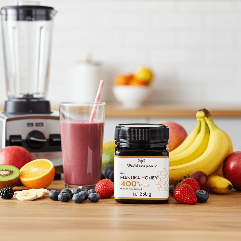 Wedderspoon Raw Manuka Honey 400 MGO – 250g Natural Health World UK
