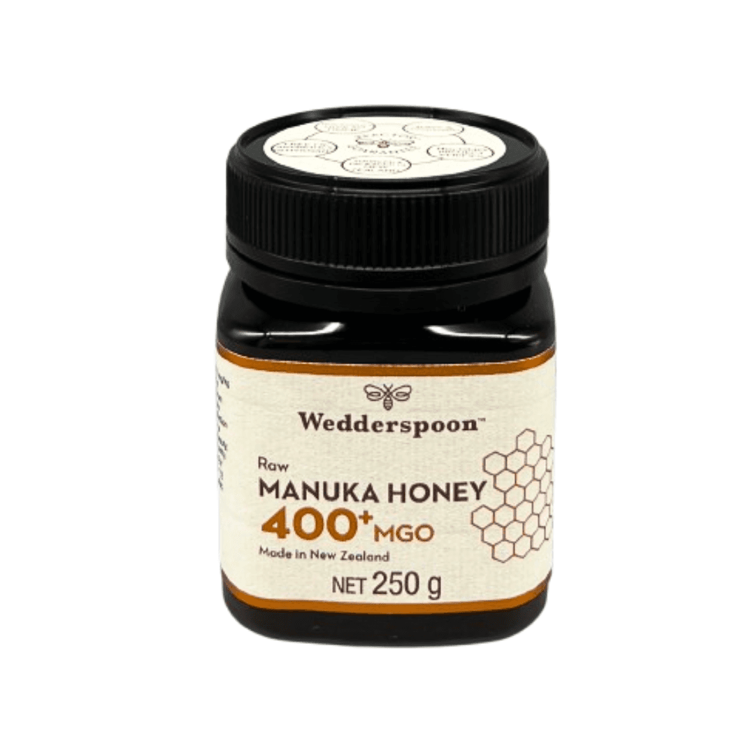 Wedderspoon Raw Manuka Honey 400 MGO – 250g Natural Health World UK