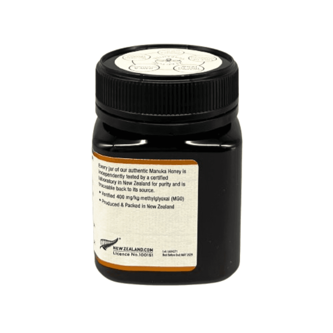 Wedderspoon Raw Manuka Honey 400 MGO – 250g Natural Health World UK