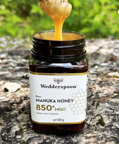 Wedderspoon Raw Manuka Honey 850 MGO – 500g Natural Health World UK