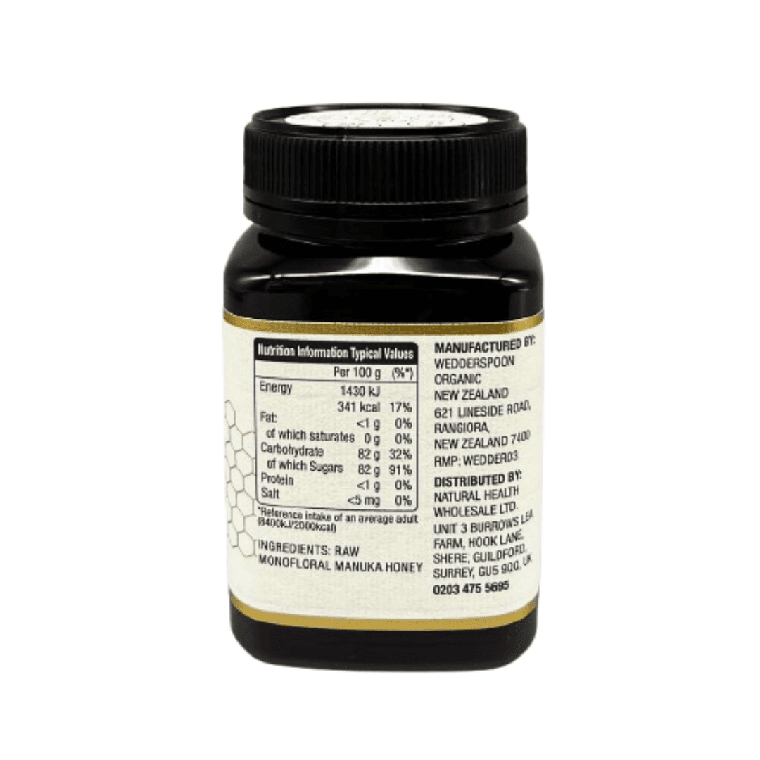 Wedderspoon Raw Manuka Honey 850 MGO – 500g Natural Health World UK