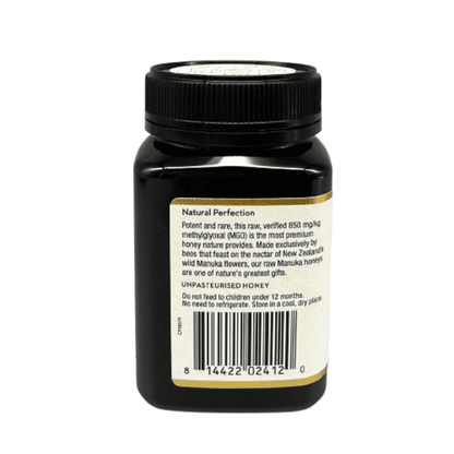 Wedderspoon Raw Manuka Honey 850 MGO – 500g Natural Health World UK