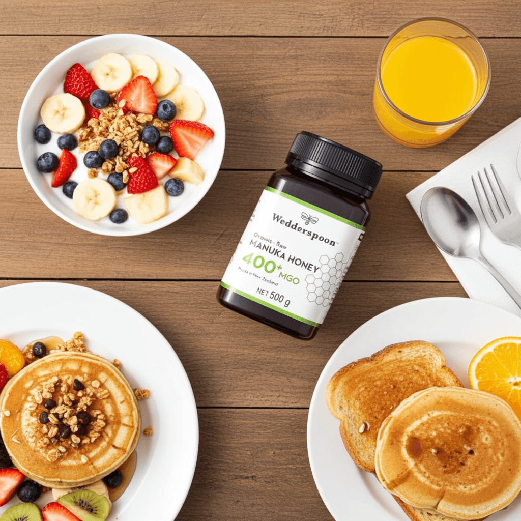 Wedderspoon Raw Organic Manuka Honey 400 MGO – 500g Natural Health World UK