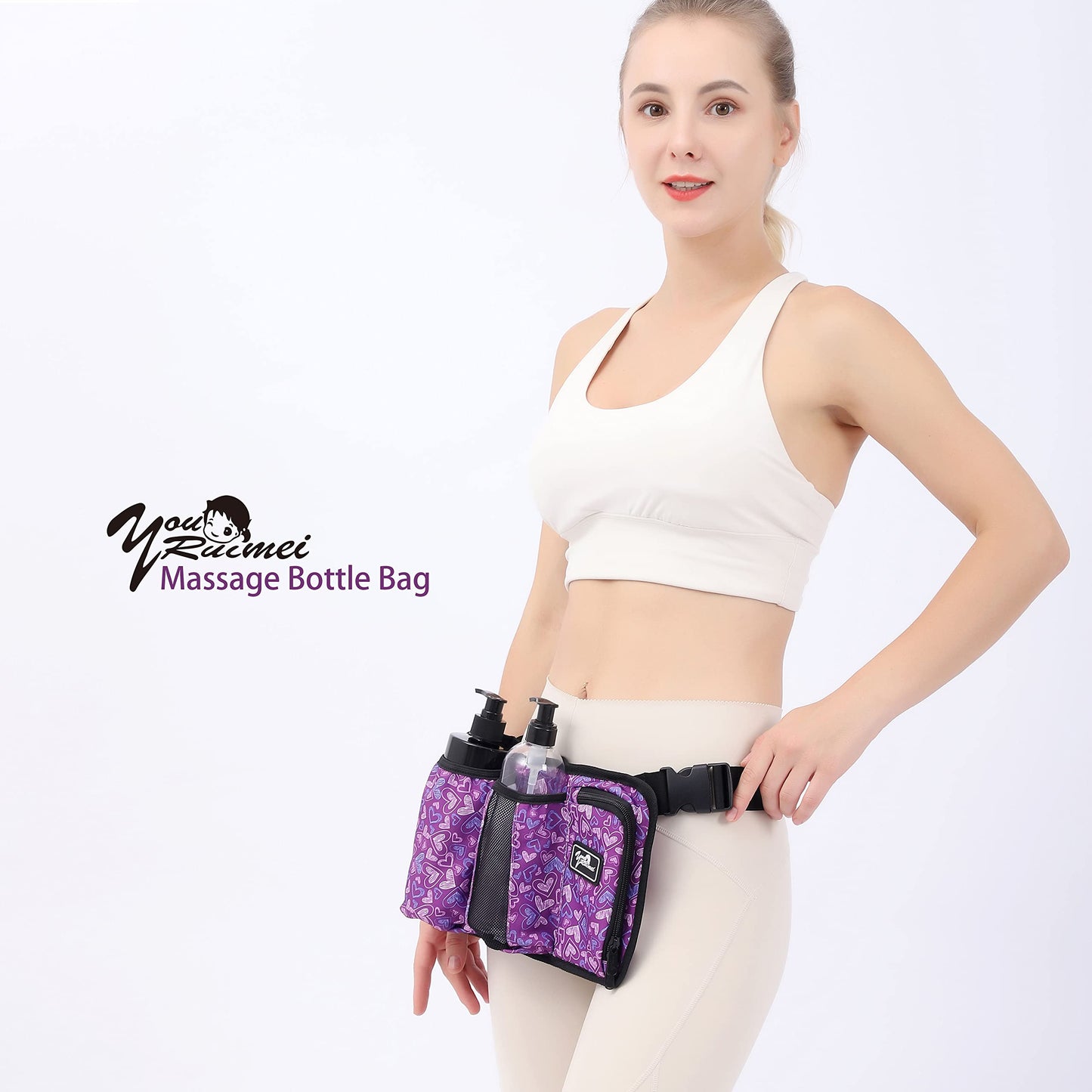 YOURUIMEI Massage Bottle Bag – Massage Oil Bag & Therapist Holster