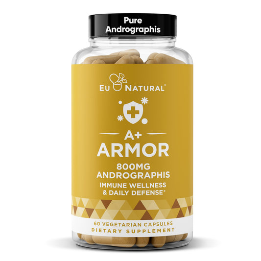 A+ Armor Andrographis Pure 800 mg – Immune Support, 60 Vegan Soft Capsules BritishVita | Premium UK Vitamins & Wellness Supplements