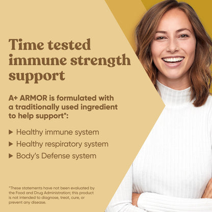 A+ Armor Andrographis Pure 800 mg – Immune Support, 60 Vegan Soft Capsules