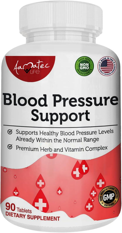 AAMATEC LIFE Blood Pressure Support Supplement - 90 Capsules