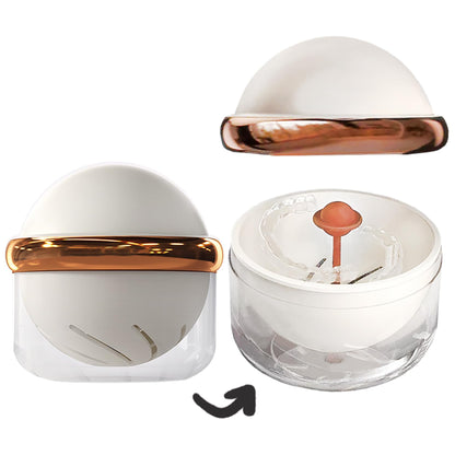 AARAINBOW Retainer Cleaner Case – Clear Denture Case with Strainer